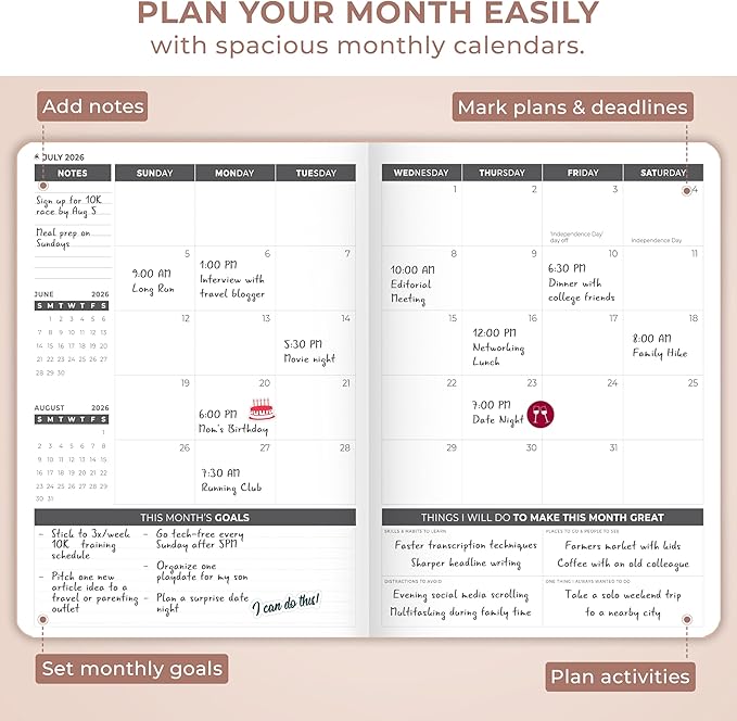 Clever Fox Planner PRO Dated (Jan 2026–Jan 2027) Weekly & Monthly Life Planner to Increase Productivity, Time Management and Hit Your Goals – Organizer, Gratitude Journal – A4 Size (Rose Gold)