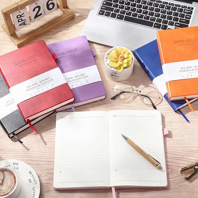 Chiisong 10 Pcs 2026-2027 Monthly Planner July 2026- June 2027 Academic Planner Bulk 8.43" x 5.67" Monthly Agenda Planning Book for School Office Supplies(Multicolor)