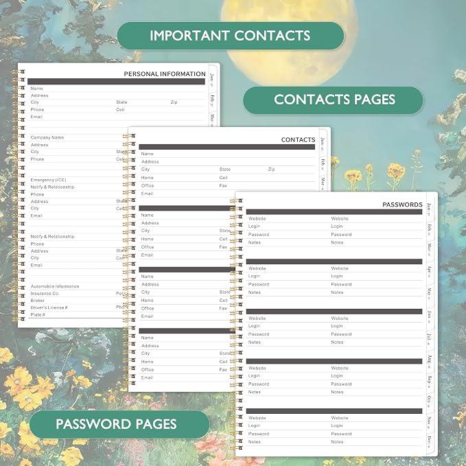 Monthly Planner 2026-2028 - Planner 2026-2028, Jul. 2026 - Jun. 2028, Monthly Planners 2026-2027 with Tabs, 9" x 11", Twin-wire Binding, Back Pocket, Note Pages