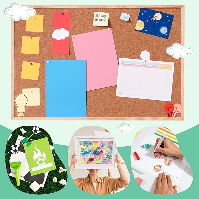 VOKOY 30 Pack Colored Poster Boards 11x14 Inch, Bulk Thick Posterboard Paper, Blank Graphic Display Vision Board for for Art DIY Crafts Drawing School Projects Presentations Exhibits Notices, 300gsm