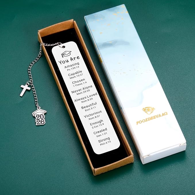 2026 Graduation Gifts for Him Her Religious Graduation Gifts for Women Senior Night Year Class of 2026 Bulk Best Gift for High School College Grad Gift for Daughter Christian Grad Bookmark Christmas
