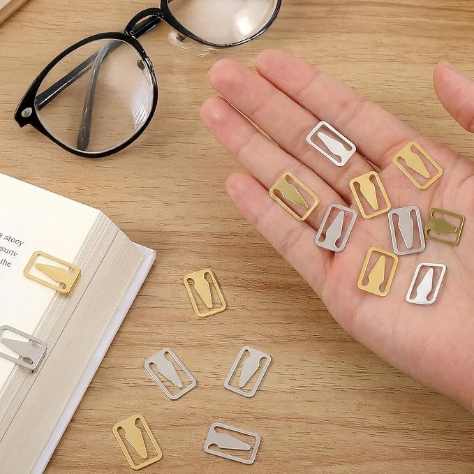 100 Pcs Page Book Darts Bookmarks,Page Nibs Bookmarks,Mini Thin Pages Nibs,for Reading Teachers Students Book Lovers Men, 2 Colors