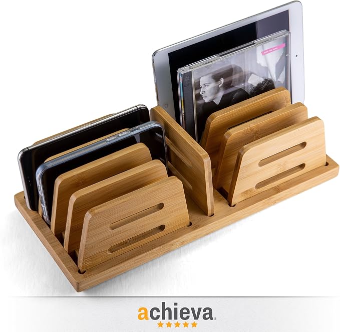 Achieva Bamboo Small Adjustable File Sorter (71003)