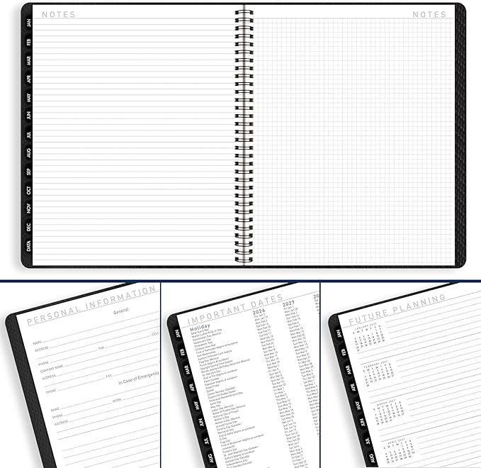 AT-A-GLANCE 2026 Planner, Monthly, 9” x 11”, Large, Contemporary, Charcoal (70260X4526)