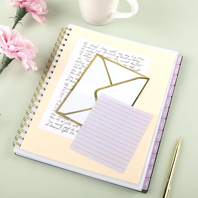 Cambridge Planner 2026-2027 Weekly & Monthly Academic 12-Month July-June, 8-1/2" x 11", Cherrywood Lane, Piper Stripe (CL19-905A)