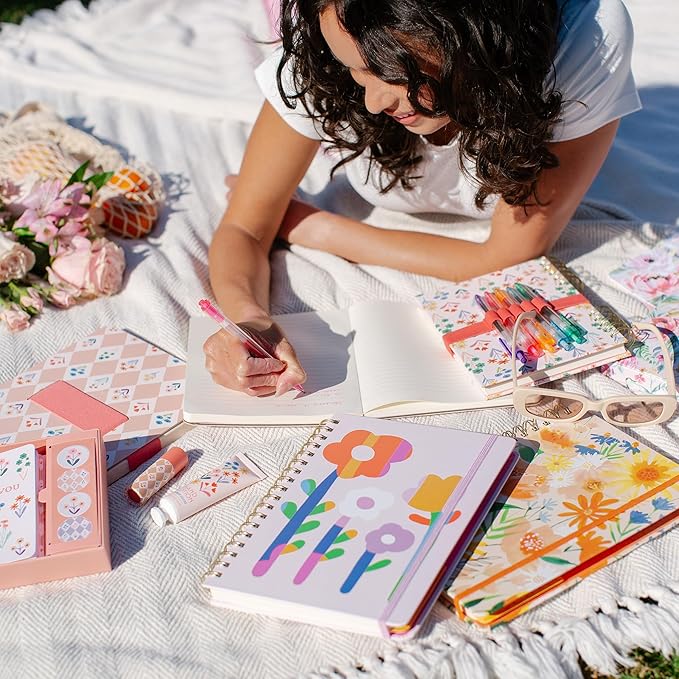 Orange Circle Studio Undated Tri-Tab Planner, Garden Renaissance