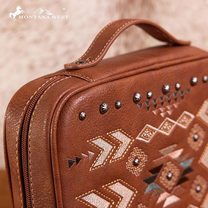 Montana West Western Style Embroidered Bible Covers for Women Men Book Carrying Case Church Bag Outdoor Bible Protective