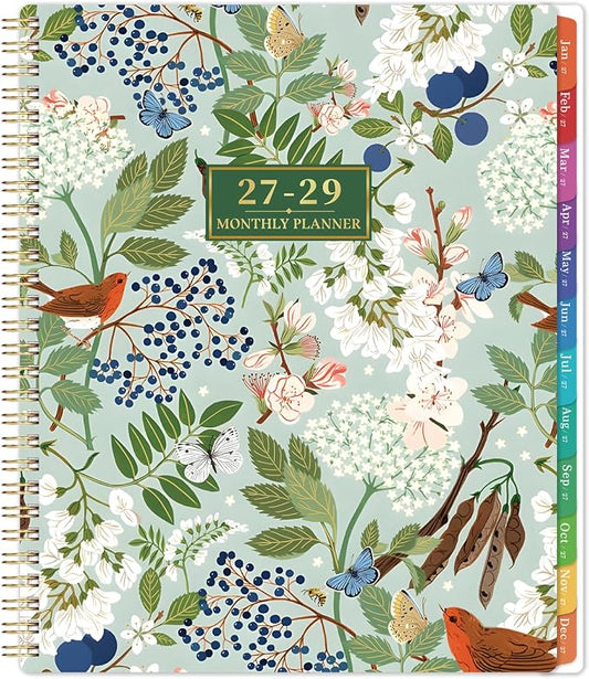 2027-2029 Monthly Planner/Calendar - 3 Year Monthly Planner 2027-2029, January 2027 - December 2029, 9" x 11", 3 Year Calendar 2027-2028-2029 Monthly Planner with Colorful Tabs, Notes Pages, Inner Pocket