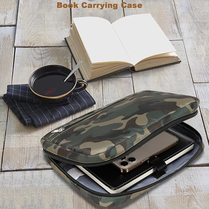 Octsky Bible Book Covers for Boys, Kids Bible Case/Protective/Holder with Pocket, Camo-1