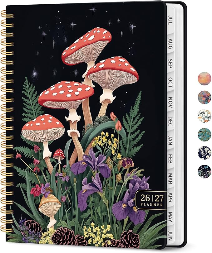 Planner 2026-2027, Academic Year Weekly and Monthly Calender Planner, from Jul 2026 - Jun 2027, Spiral Bound School Planning Book, Perfect for Teacher, Student, Women & Men, A5 (6.3" x 8.5"), Forest Myth