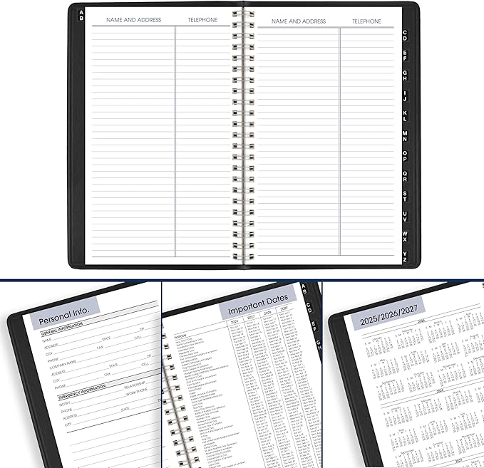 AT-A-GLANCE 2026 Appointment Book Planner, Weekly, 5" x 8", Small, DayMinder, Black (G2100026)