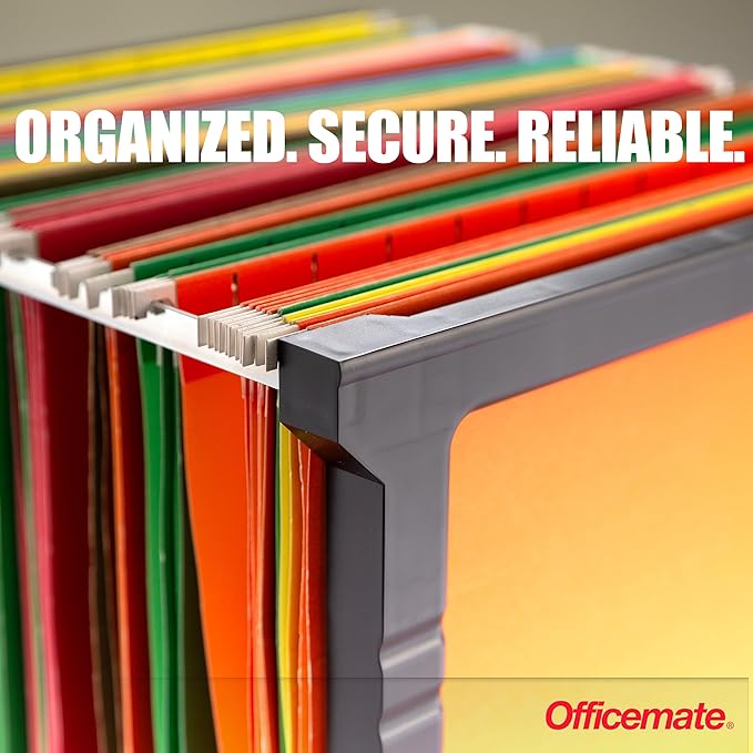 Officemate Plastic Hanging File Frame, 24-27, Letter and Legal Size, 1 Set (91970)
