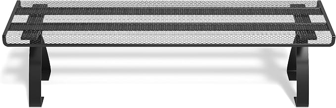 TRU RED Wire Mesh Desktop Shelf, Matte Black, 2‑Pack – Space‑Saving Desk Riser for Monitors & Office Accessories