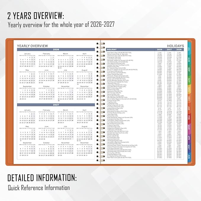 2026-2027 Weekly Appointment Book/Planner - JULY 2026 - JUNE 2027, 53 Weeks Daily Hourly Planner/Appointment Book 2026-2027 Organizer, 9" x 11"