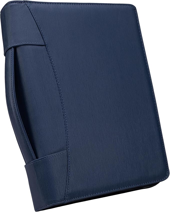 Case it The Supreme PADFOLIO Case-it Zippered Business Meeting Padfolio Tablet Case| Professional Portfolio with Letter Size Writing Pad - PAD -62-NVY
