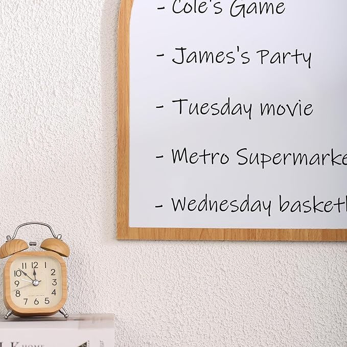 Mr. Pen Dry Erase Board, 16" x 12", Wooden Frame, Boho Design, Mini White Board for Kids & Students, Small Dry Erase Board