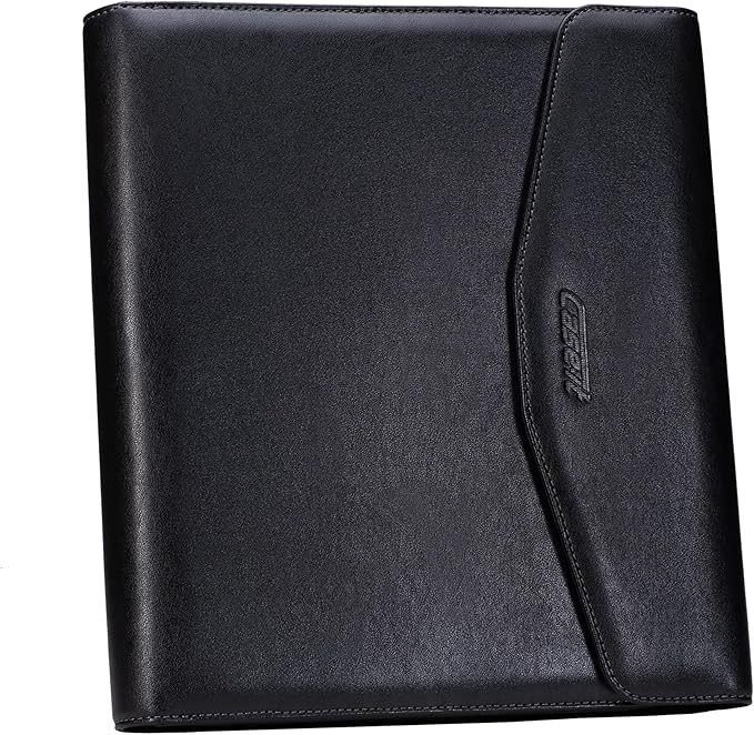 Case it Case-it V.P Tri Fold Business Meeting Padfolio | Professional Portfolio with Letter Size Writing Pad/Lots of Pockets/PAD-35 BLK