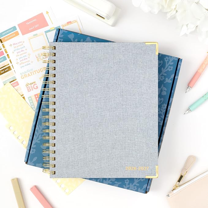 PPP Work Planner 2026-2027 | 12-Month Weekly Calendar (Start Monday) | Vertical Weekly Layout | Monthly Review Pages | Budgeting & Goal Tracker Pages | Customizable Checklists for Routines & Daily Goals
