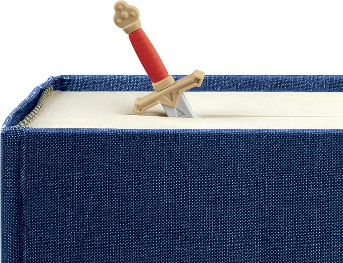 Genuine Fred Book Slayer Sword Bookmarks, Set of 2 Page Markers, Soft and Flexible Silicone, 4.1" Tall, for Epic Fantasy Readers and Book Lovers