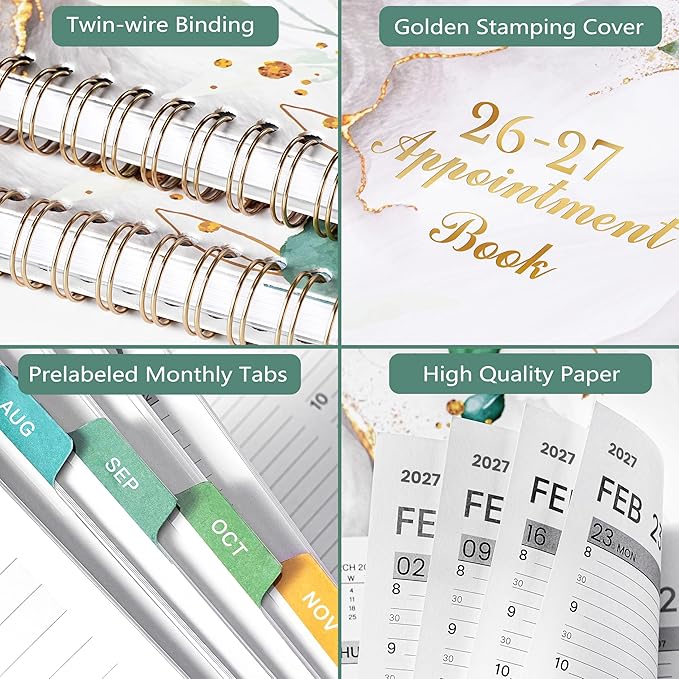Appointment Book 2026-2027 - Daily Planner 2026-2027, 8.5'' x 11'', Weekly Appointment Planner, July 2026 - June 2027, Daily Planners with 30-Minute Interval