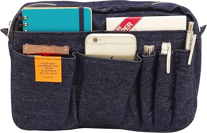 Delfonics Inner Carrying Case: 10-1/2 in. x 7-1/4 in. (Dark Blue Jean) / Medium
