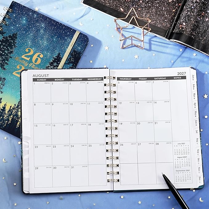 2026-2029 Monthly Planner - Monthly Planner 2026-2029 from July 2026 - June 2029, 3 Year Planner with Tabs and Pocket, 8.5" x 6.4"