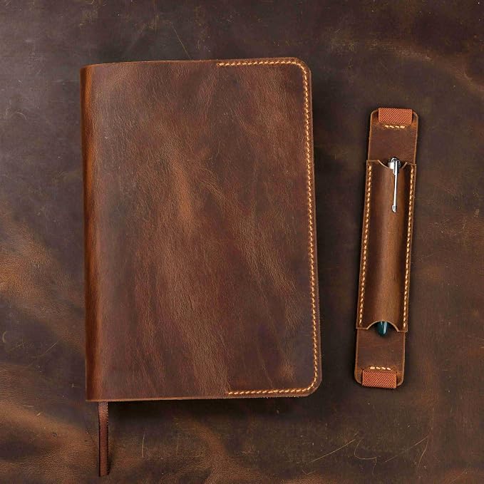 Personalized Leather cover for bible KJV, Custom leather holy bible book case cover christian gifts for men women Z04-LBBC05S