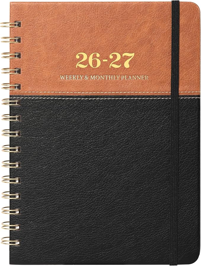 Planner 2026-2027 - Weekly Monthly Planner from July 2026 to June 2027, Calendar Planner with Inner Pocket, 6.1'' x 8.3''