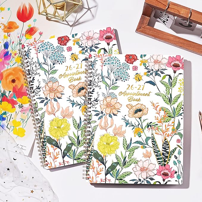 2026-2027 Appointment Book/Planner - 2026-2027 Daily Hourly Planner, Jul 2026 - Jun 2027, Weekly Appointment Book, 8.5" x 11", 30-Minute Interval, Lay-Flat, Ample Space with Notes ＆ To-Do Lists