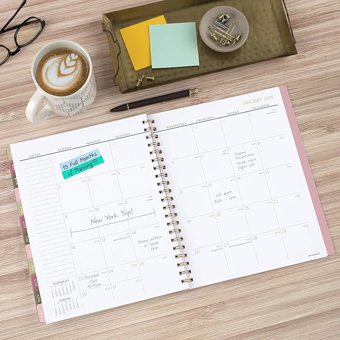 AT-A-GLANCE 2027 Planner, Weekly & Monthly, 13-Month Jan-Jan, 8.5" x 11", Badge, Geo (1842L-905-27)