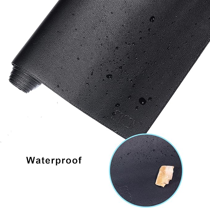 Cacoy 78.7"x31.5" XXL PU Leather Desk Mat, Waterproof Meeting Desk Pad Protector, Large Gaming Computer Mouse Pad, Extended Office Desk Decor, Desktop Cover Mat Conference Table Pads (Black)