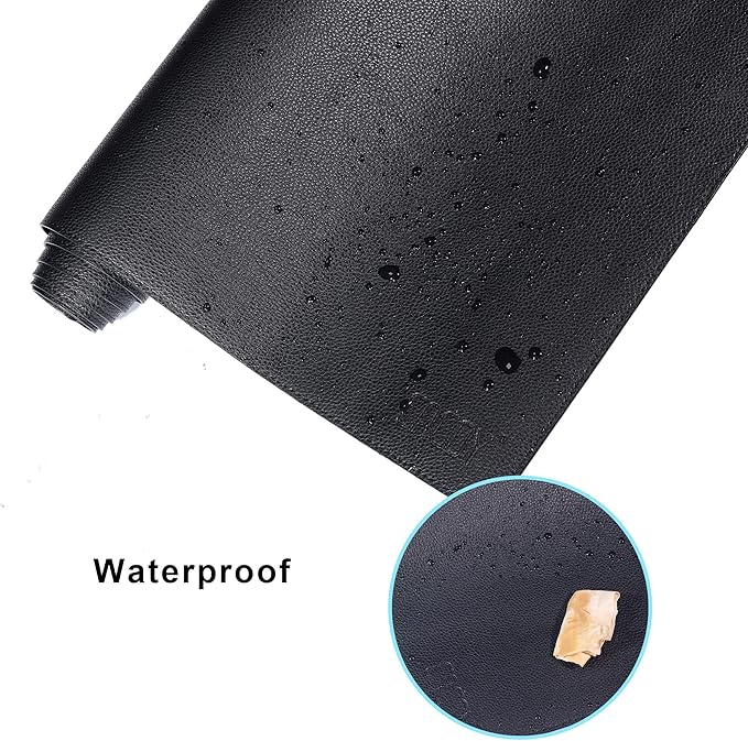 Cacoy 63" x 15.7" Large Leather Desk Mat, Multifunctional Computer Desk Pad, Waterproof PU Leather Mouse Pad, Extended Desk Writing Mat for Office and Home (Black)