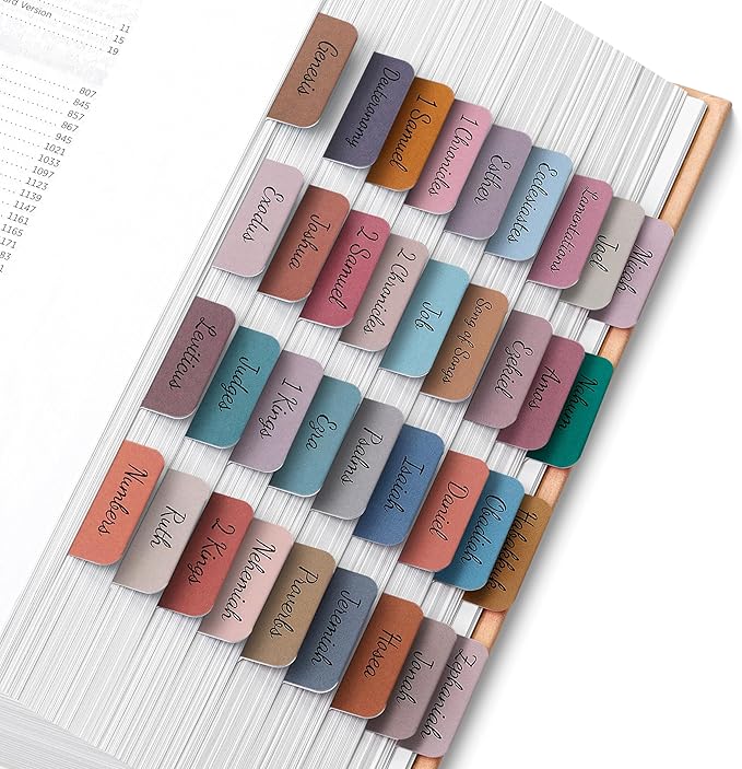 Mr. Pen- Bible Tabs, 75 Tabs, Vintage, Laminated Bible Tabs for Women and Men, Bible Tabs for Study Bible, Bible Index Tabs, Bible Book Tabs, Bible Labels Tabs, Mr Pen Bible Tabs