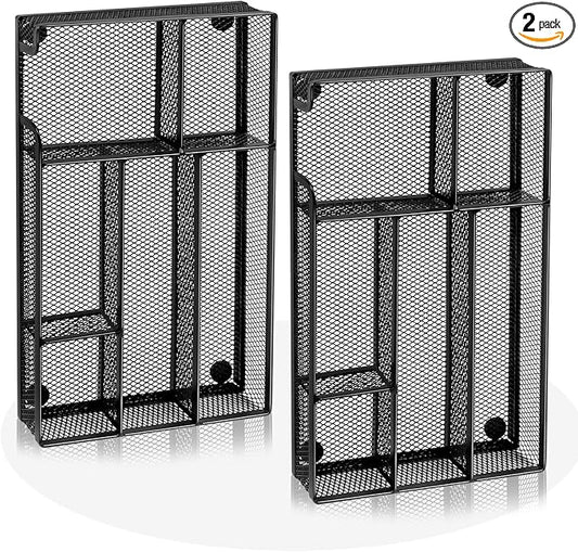 Desk Drawer Organizer, Office Drawer Divider Organizer Tray with 6 Compartments, Metal Mesh Desktop Organization and Accessories for Stationery Makeup Kitchen Toolroom School ＆ Office