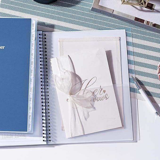 2026-2030 Monthly Planner/Calendar - Jan 2026 - Dec 2030, 5 Year Planner with Tabs & Celebrity Quotes, 9" x 11", 60 Monthly Calendar 2026-2030, Two-Side Pocket, Suitable for Long-Term Planning - Blue