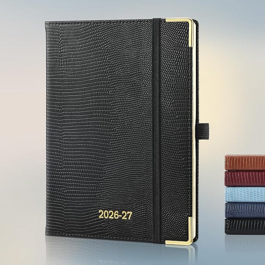 Planner 2026-2027 Weekly & Monthly Planner, 18 Month Academic Calendar July 2026 – Dec 2027, Horizontal Layout with Monthly Tabs, Hardcover Business Agenda Organizer, Black