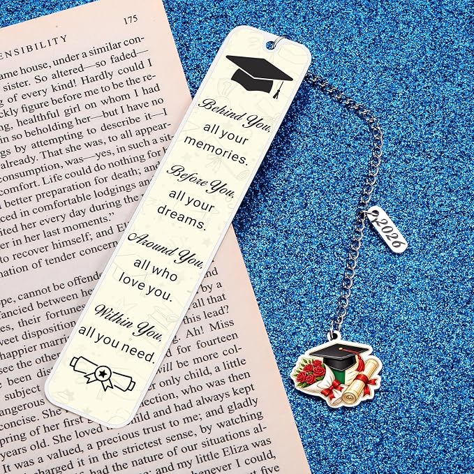 Senior Gifts for Girls 2026 College Graduation Gifts for Her Class of 2026 Gifts for High School Senior Graduation Gifts for Her Him Graduation Bookmarks for Girls Daughter College Student Essentials