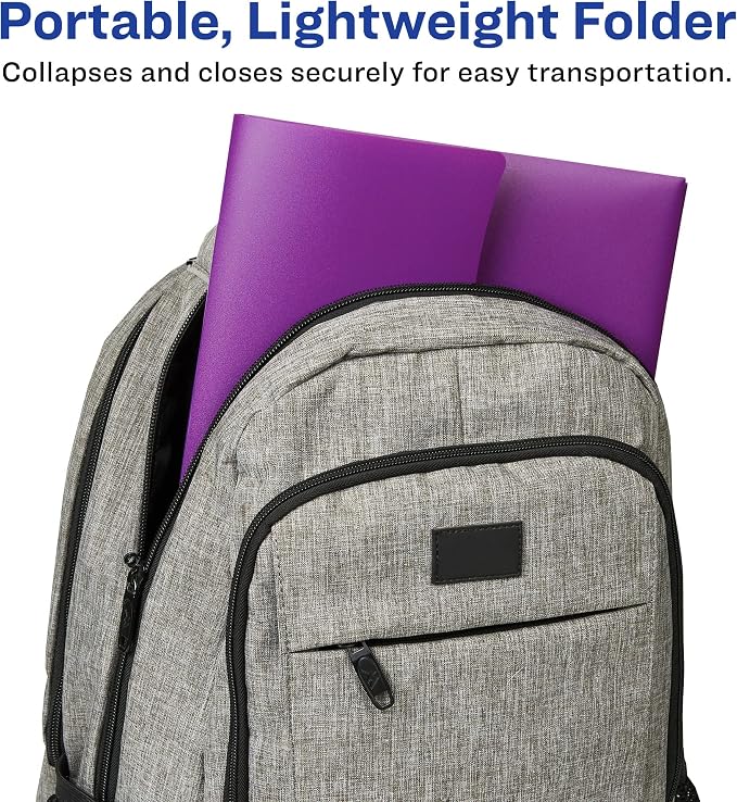 Avery Slide & View Expanding File Folder, 6 Pockets, Letter Size, 1 Plum Folder (73543)