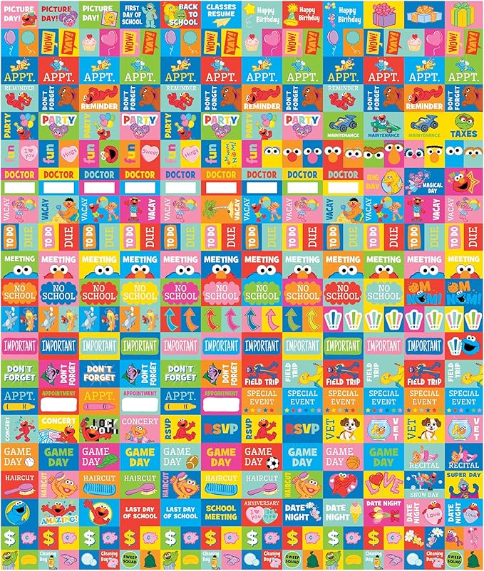 TF Publishing 2026 Sesame Street Wall Calendar - Large Grids for Appointments and Scheduling - Vertical Monthly Wall Calendar 2026 with Premium Matte Paper for Home and Office Organization - 12x12in