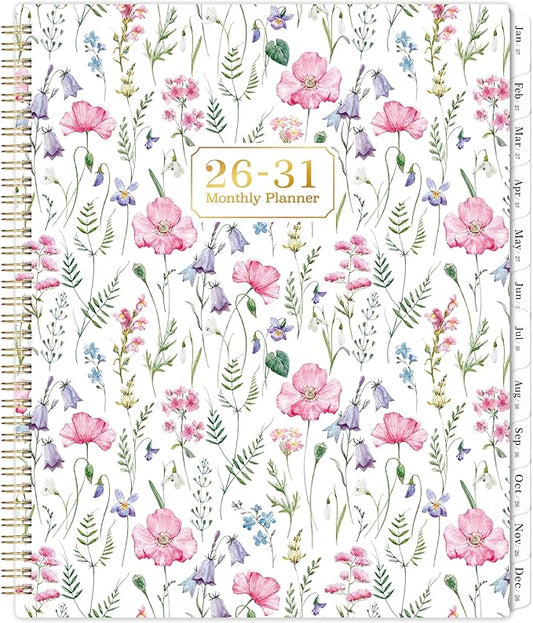 2026-2031 Monthly Planner/Calendar - 5 Year Planner 2026-2031, Jul. 2026 - Jun. 2031, 9'' x 11'', with Coated Tabs, Inner Pocket