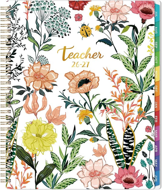 Teacher Planner 2026-2027 - Lesson Planner from Jul. 2026 - Jun. 2027, 8.5'' x 11'', Lesson Plan Book, Weekly and Monthly Homeschool Planner, Academic Planner 2026-2027 with Inspirational Quotes