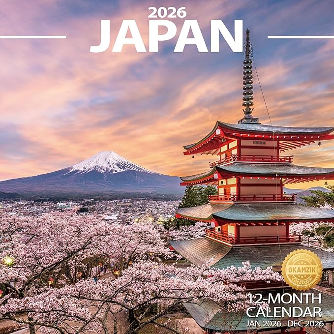 Wall Calendar 2026 Planner Calendar - Japan Hangable Monthly Wall Calendar with Large Blocks for Organizing & Planning, Academic Schedule, Home, Office & Family, Thick & Sturdy Paper (12"x24" Open)