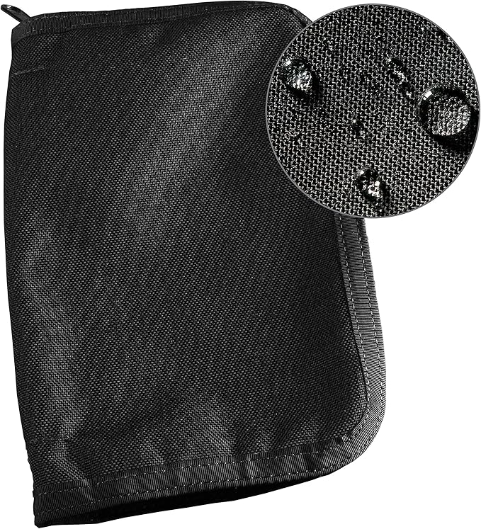 Rite in the Rain Weatherproof CORDURA Fabric Notebook Cover, 5.5" x 8.5", Black Cover (No. C980B)