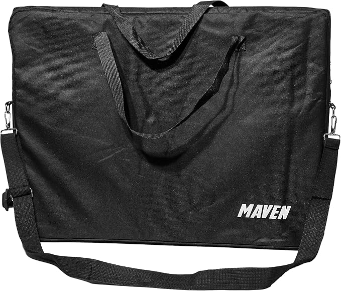 Maven Portable Whiteboard Folding Travel White Board with Stand Easel Light Easy Dry Erase