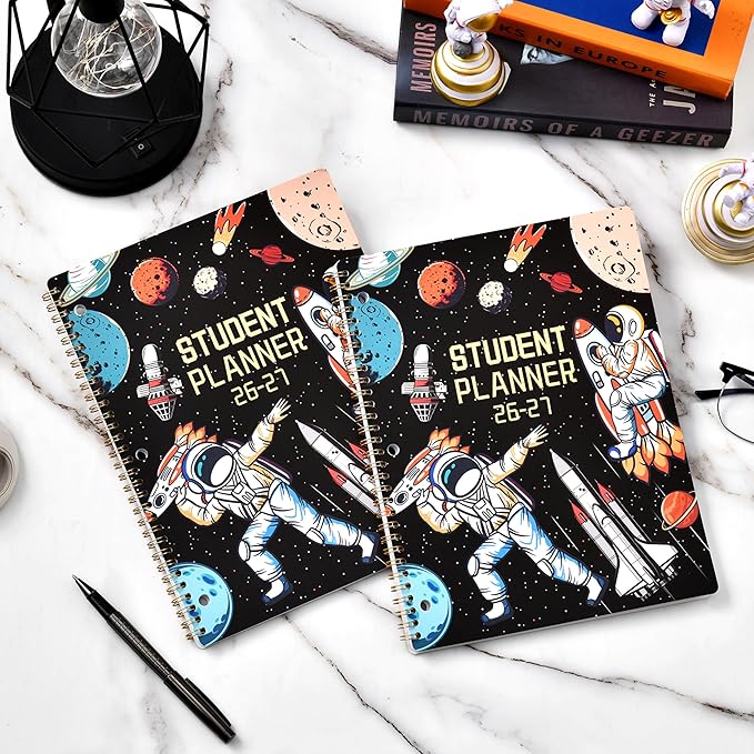 Student Planner 2026-2027 - Academic Planner 2026-2027 with Stickers, July 2026- June 2027, 9" X 11", Planner Weekly and Monthly, 3-Hole Punched Academic Calendar