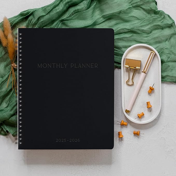 Beautiful 2025-2026 Monthly Planner and Calendar Book - Aesthetic To Do List Notebook For Women to Easily Organize Your Tasks and Boost Productivity - Runs From April 2025 Until December 2026