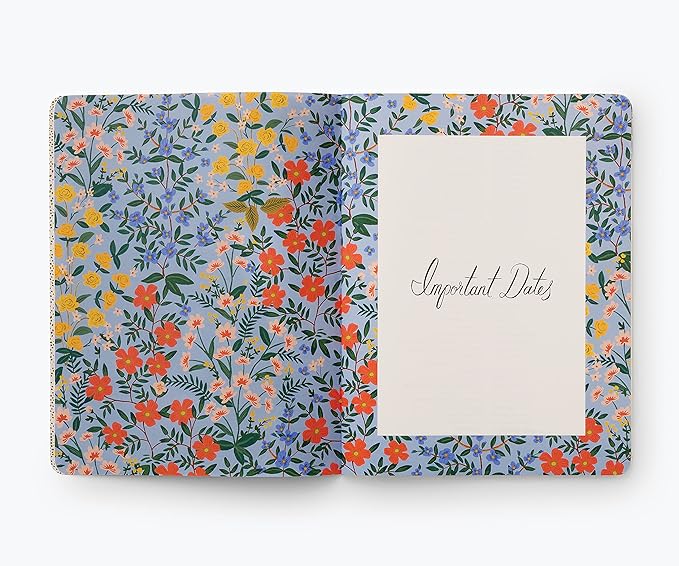 RIFLE PAPER CO. Wildwood 2022 12-Month Monthly Softcover Thread-stitched Planner, January - December, Sections for Monthly Views, Important Dates, and Extra Notes