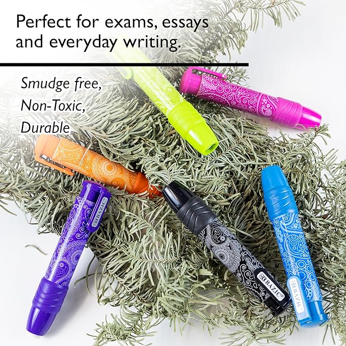 BAZIC Products Retractable Stick Erasers Paisley, Mechanical Pencil Eraser, Large Size Click Eraser for Art Drawing Sketching (2/Pack), 1-Pack (Color May Vary)