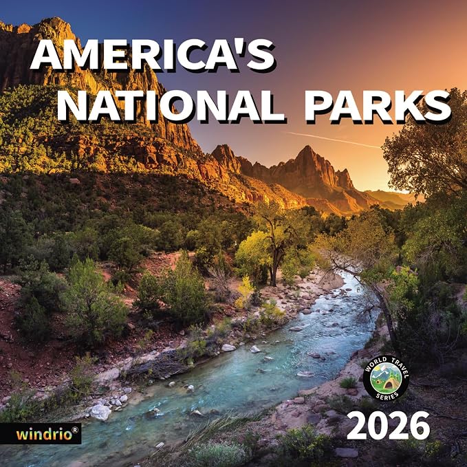 2026 Wall Calendar,14 Monthly Wall Calendar America's National Parks Nov. 2025 - Dec. 2026, 12" x 18.2" Opened,Full Page Months Thick & Sturdy Paper for Gift Perfect Calendar Organizing