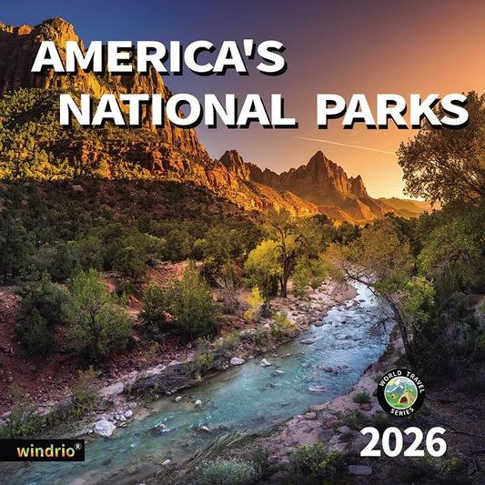 2026 Wall Calendar,14 Monthly Wall Calendar America's National Parks Nov. 2025 - Dec. 2026, 12" x 18.2" Opened,Full Page Months Thick & Sturdy Paper for Gift Perfect Calendar Organizing